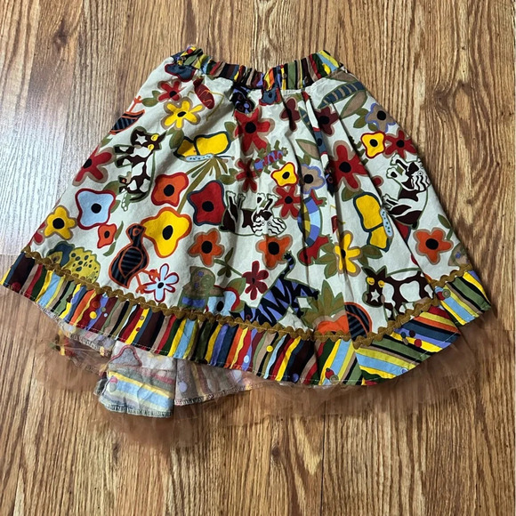 Floral Skirt For Girls Size 10 - Picture 3 of 7
